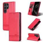 AZNS Magnetic Calf Texture Flip Leather Phone Case, For Samsung Galaxy S25 Ultra 5G, For Samsung Galaxy S24 FE 5G
