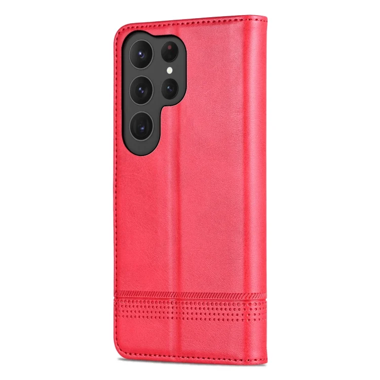 EDA006708804A_2.webp AZNS Magnetic Calf Texture Flip Leather Phone Case, For Samsung Galaxy S25 Ultra 5G, For Samsung Galaxy S24 FE 5G - Image 3