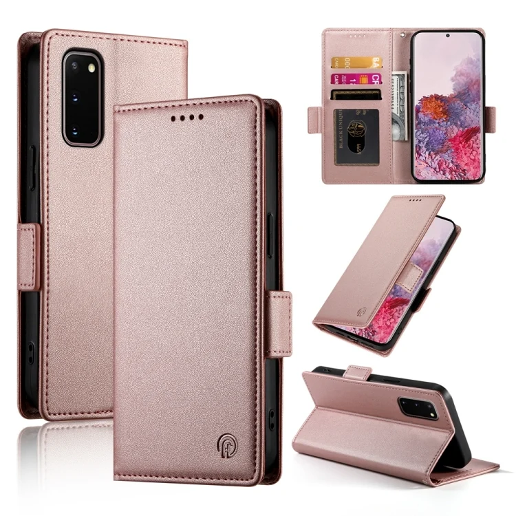 Side Buckle Magnetic Frosted Leather Phone Case, For Samsung Galaxy S20 5G, For Samsung Galaxy S10e