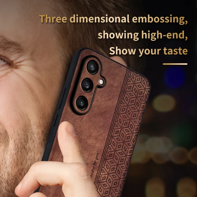 EDA006722401A_3.webp AZNS 3D Embossed Skin Feel Phone Case, For Samsung Galaxy S24 FE 5G - Image 4