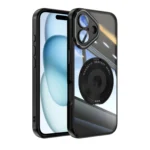 360 Holder Magsafe Acrylic Hybrid TPU Phone Case, For iPhone 16 Plus, For iPhone 16, For iPhone 15 Pro Max