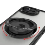 360 Holder Magsafe Acrylic Hybrid TPU Phone Case, For iPhone 16e, For iPhone 16 Pro Max, For iPhone 16 Pro - Image 3