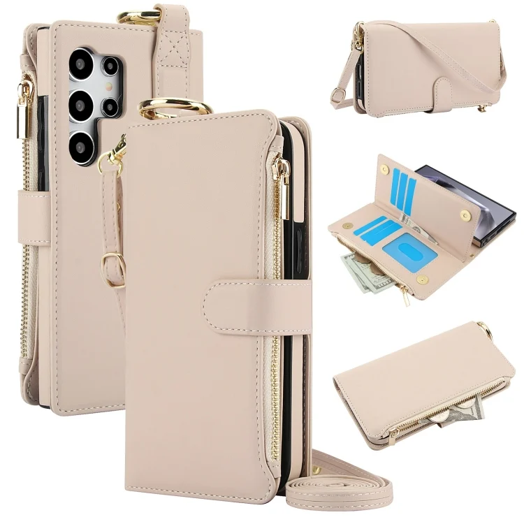 Crossbody Ring Multifunctional Wallet Leather Phone Case, For Samsung Galaxy S24 Ultra 5G, For Samsung Galaxy S24+ 5G