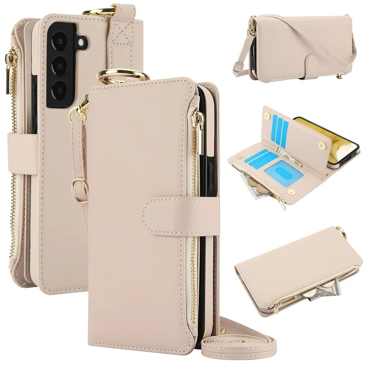 Crossbody Ring Multifunctional Wallet Leather Phone Case, For Samsung Galaxy S22+ 5G, For Samsung Galaxy S21 FE 5G