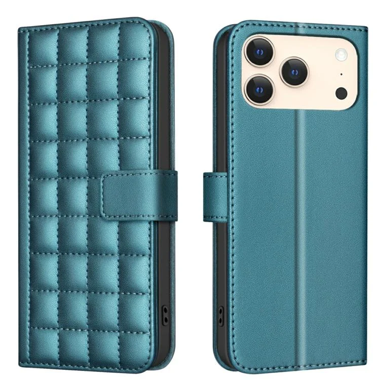 Square Texture Leather Phone Case, For iPhone 17 Pro Max, For iPhone 16e, For iPhone 16 Pro Max