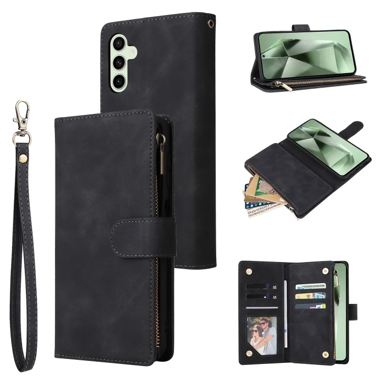 Multifunctional Multi-Card Wallet Phone Leather Case, For Samsung Galaxy S24 FE 5G