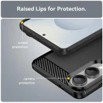 Carbon Fiber Brushed Texture TPU Phone Case, For Samsung Galaxy S25 Edge 5G, For Samsung Galaxy S25 5G, For Samsung Galaxy S25+ 5G, For Samsung Galaxy S25 Ultra 5G, For Samsung Galaxy S24 FE 5G - Image 6