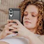 Carbon Fiber Brushed Texture TPU Phone Case, For Samsung Galaxy S25 Edge 5G, For Samsung Galaxy S25 5G, For Samsung Galaxy S25+ 5G, For Samsung Galaxy S25 Ultra 5G, For Samsung Galaxy S24 FE 5G - Image 7