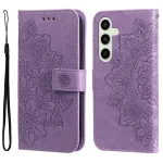 Seven-petal Flowers Embossing Leather Phone Case, For Samsung Galaxy S24 FE 5G