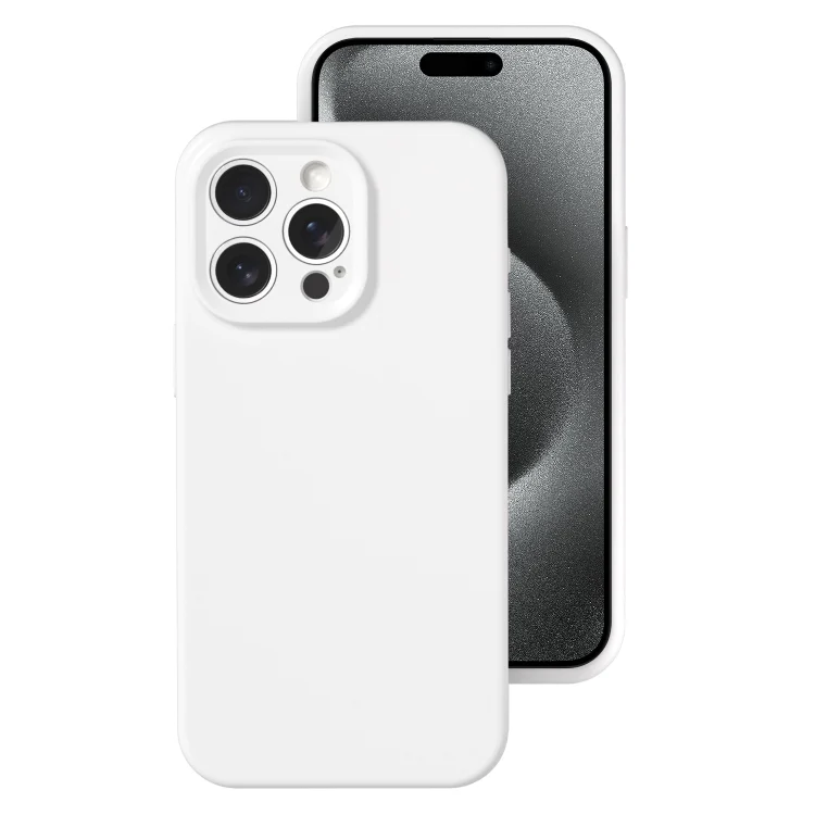 EDA006831202A.webp Precise Hole Liquid Silicone Jelly Color Full Coverage Phone Case, For iPhone 15 Pro - Image 1