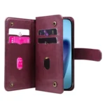 Multi-Function Wallet 10 Card Slots Leather Phone Case, For iPhone 17 Air, iPhone 16e, For iPhone 16 Pro Max - Image 5