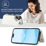 Double Buckle Rhombic PU Leather Phone Case, For iPhone 16 Plus, For iPhone 16 - Image 6