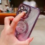 Dual-Love Leaves Gradient Glitter Bracelets Magsafe TPU Phone Case, For iPhone 11 Pro Max, For iPhone 11, For iPhone 11 Pro - Image 4