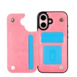 Double Buckle Butterfly Embossing PU Phone Case, For iPhone 16 Plus, For iPhone 16 - Image 4