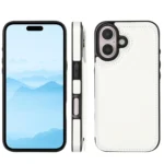 Double Buckle Crazy Horse Texture PU Phone Case, For iPhone 16 Plus, For iPhone 16 - Image 2