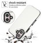 Double Buckle Crazy Horse Texture PU Phone Case, For iPhone 16 Plus, For iPhone 16 - Image 3