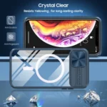 Clear Acrylic + PC + TPU MagSafe Lens Sliding Cover Full Coverage Phone Case, For iPhone XS Max - Image 2