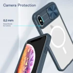 Clear Acrylic + PC + TPU MagSafe Lens Sliding Cover Full Coverage Phone Case, For iPhone XS Max - Image 5