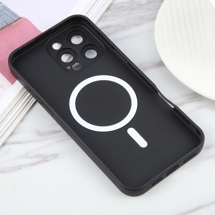 EDA006853901A_2.webp Liquid TPU Silicone Solid Color MagSafe Phone Case, For iPhone 16 Pro Max, For iPhone 16 Pro - Image 3