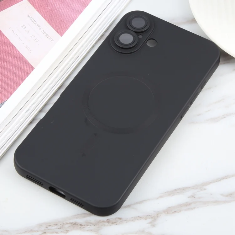 EDA006853903A_1.webp Liquid TPU Silicone Solid Color MagSafe Phone Case, For iPhone 16 Plus, For iPhone 16 - Image 2