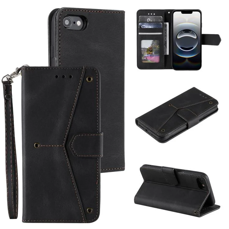 Nail Skin Feel Stitching Calf Texture Leather Phone Case, For iPhone 16e, For iPhone 16 Pro Max