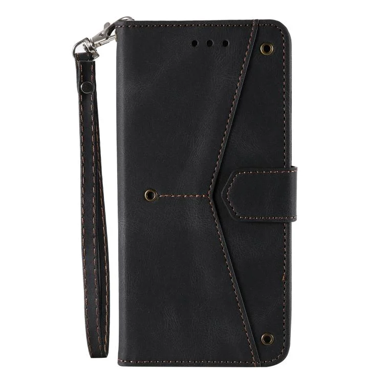 EDA006865505A_1.webp Nail Skin Feel Stitching Calf Texture Leather Phone Case, For iPhone 16e, For iPhone 16 Pro Max - Image 2