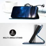 YX0080 Grid Butterfly Embossed Pattern Flip Leather Phone Case with Lanyard, For iPhone 17 Air, iPhone 16e, For iPhone 16 Pro Max - Image 5