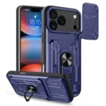 Sliding Camshield TPU+PC Phone Case with Card Slot, For iPhone 17 Pro Max, For iPhone 17 Pro