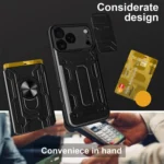 Sliding Camshield TPU+PC Phone Case with Card Slot, For iPhone 17 Pro Max, For iPhone 17 Pro - Image 11