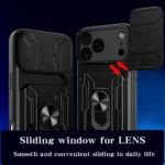 Sliding Camshield TPU+PC Phone Case with Card Slot, For iPhone 17 Pro Max, For iPhone 17 Pro - Image 8
