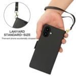 Side Buckle RFID Anti-theft Leather Phone Case, For iPhone 16, For iPhone 15 Pro Max - Image 7