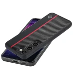 LC.IMEEKE 3 in 1 Carbon Fiber Texture Shockproof Phone Case, For Samsung Galaxy S25 5G, For Samsung Galaxy S25+ 5G, For Samsung Galaxy S25 Ultra 5G, For Samsung Galaxy S24 FE 5G - Image 6