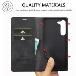 LC.IMEEKE Strong Magnetism Microfiber Leather Phone Case, For Samsung Galaxy S25 5G, For Samsung Galaxy S25+ 5G, For Samsung Galaxy S25 Ultra 5G, For Samsung Galaxy S24 FE 5G - Image 3
