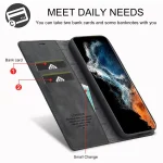 LC.IMEEKE Strong Magnetism Microfiber Leather Phone Case, For Samsung Galaxy S25 5G, For Samsung Galaxy S25+ 5G, For Samsung Galaxy S25 Ultra 5G, For Samsung Galaxy S24 FE 5G - Image 4