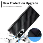 LC.IMEEKE Carbon Fiber Leather Phone Case, For Samsung Galaxy S25 Edge 5G, For Samsung Galaxy S25 5G, For Samsung Galaxy S25+ 5G, For Samsung Galaxy S25 Ultra 5G, For Samsung Galaxy S24 FE 5G - Image 6
