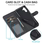 LC.IMEEKE Calf Texture Leather Phone Case, For Samsung Galaxy S24 FE 5G - Image 3
