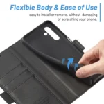 LC.IMEEKE Skin-friendly Card Slots Leather Phone Case, For Samsung Galaxy S24 FE 5G - Image 4