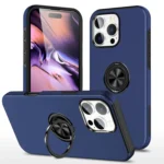 PC + TPU Magnetic Phone Case with Invisible Ring Holder, For iPhone 16 Pro, For iPhone 16 Plus