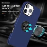 PC + TPU Magnetic Phone Case with Invisible Ring Holder, For iPhone 16 Pro, For iPhone 16 Plus - Image 2