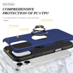 PC + TPU Magnetic Phone Case with Invisible Ring Holder, For iPhone 16 Pro, For iPhone 16 Plus - Image 4