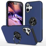 PC + TPU Magnetic Phone Case with Invisible Ring Holder, For iPhone 16