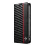 LC.IMEEKE Carbon Fiber Leather Phone Case, For iPhone 16e, For iPhone 16 Pro Max, For iPhone 16 Pro, For iPhone 16 Plus, For iPhone 16 - Image 2