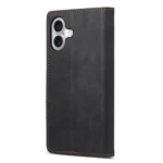 Business Solid Color Magnetic RFID Leather Phone Case, For iPhone 16 - Image 4