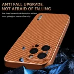 AZNS Electroplated Edge Carbon Fiber Texture Phone Case, For iPhone 15 Pro Max, For iPhone 15 Pro, For iPhone 15 Plus, For iPhone 15, For iPhone 14 Plus - Image 4