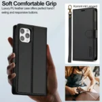 LC.IMEEKE L2 Series Detachable Magsafe PU Phone Case with Lanyard, For iPhone 12 Pro Max, For iPhone 11, For iPhone X / XS, For iPhone XR - Image 3