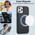 LC.IMEEKE L2 Series Detachable Magsafe PU Phone Case with Lanyard, For iPhone 12 Pro Max, For iPhone 11, For iPhone X / XS, For iPhone XR - Image 4