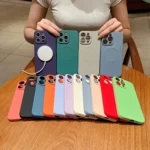 Solid Color Liquid Silicone MagSafe Magnetic Phone Case, For iPhone 11 Pro - Image 2
