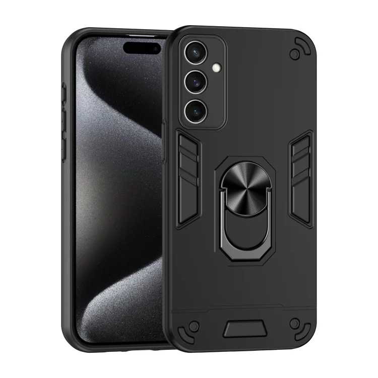 Shockproof Metal Ring Holder Phone Case, For Samsung Galaxy S24 FE 5G