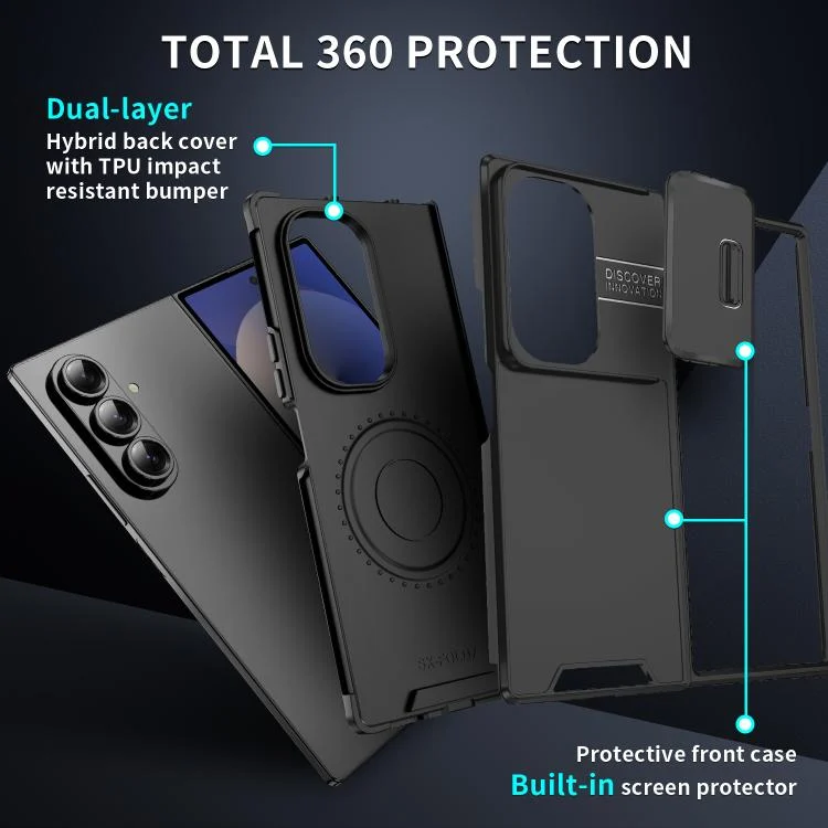 EDA007029603A_1.webp Sliding Camshield TPU + PC Phone Case, For Samsung Galaxy Z Fold7, For Samsung Galaxy Z Flip7, For Samsung Galaxy Z Fold5 - Image 2