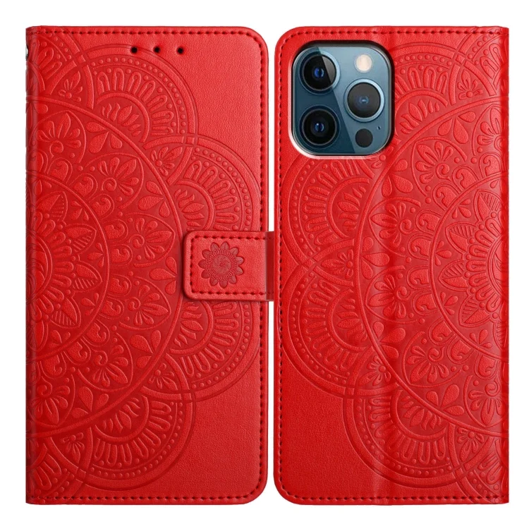 Flower Embossed Leather Phone Case, For iPhone 16 Pro, For iPhone 16 Plus, For iPhone 16